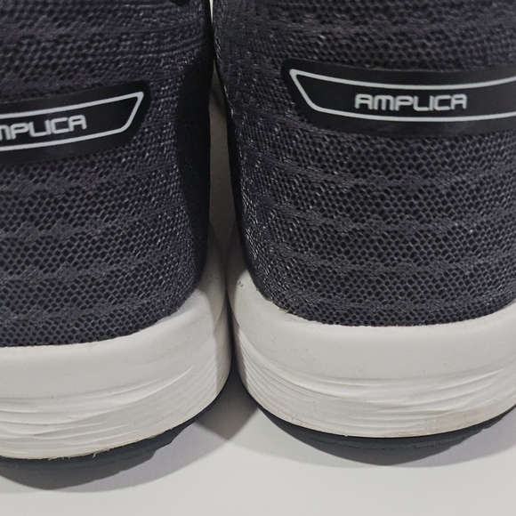 Asics Women's Amplica Black Gray Running Shoes Size 7 1/2 - Picture 10 of 13